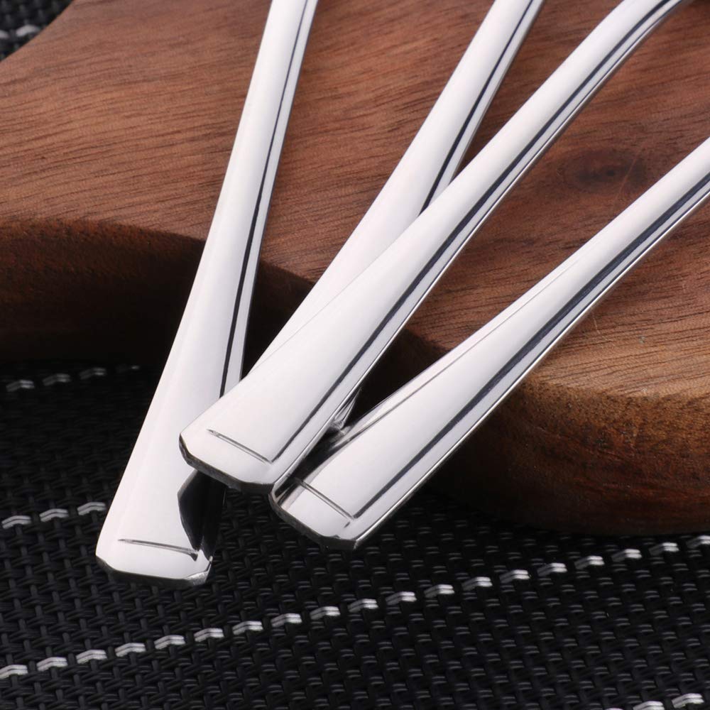 SANTUO Stainless Steel Teaspoon And Dessert Forks Set,Stainless Steel