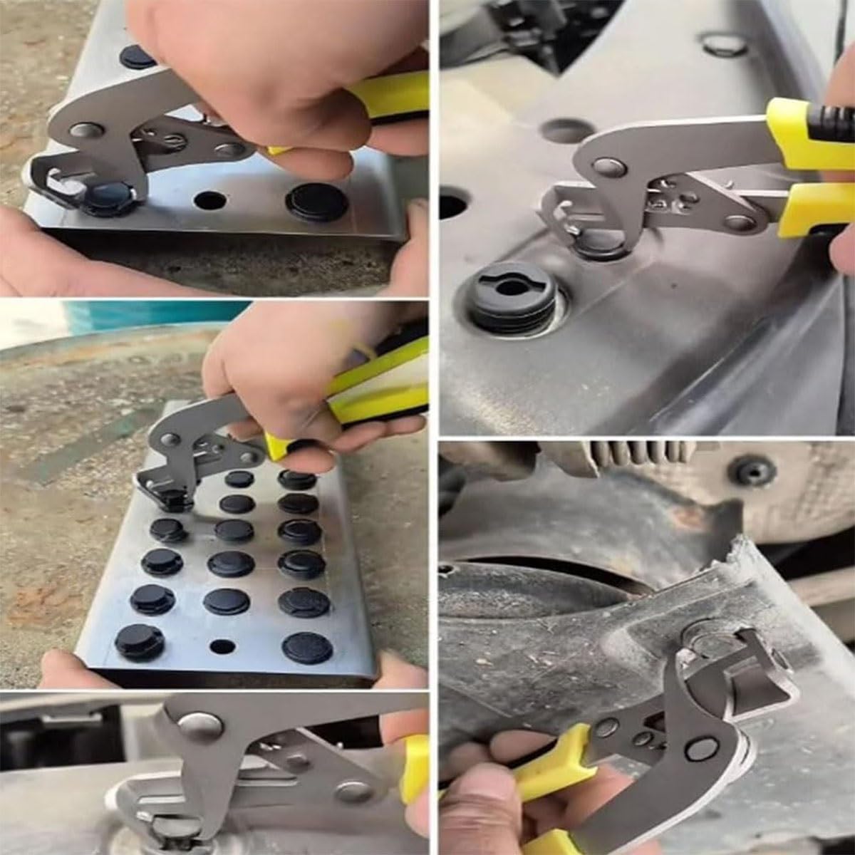 Multifunktionales Auto-Clip-Zangen-Set, 3-teiliges Auto-Demontagewerkzeug für einfaches Entfernen von Schnallen und Nieten, effiziente Schnappzange für Mechaniker und Heimwerker