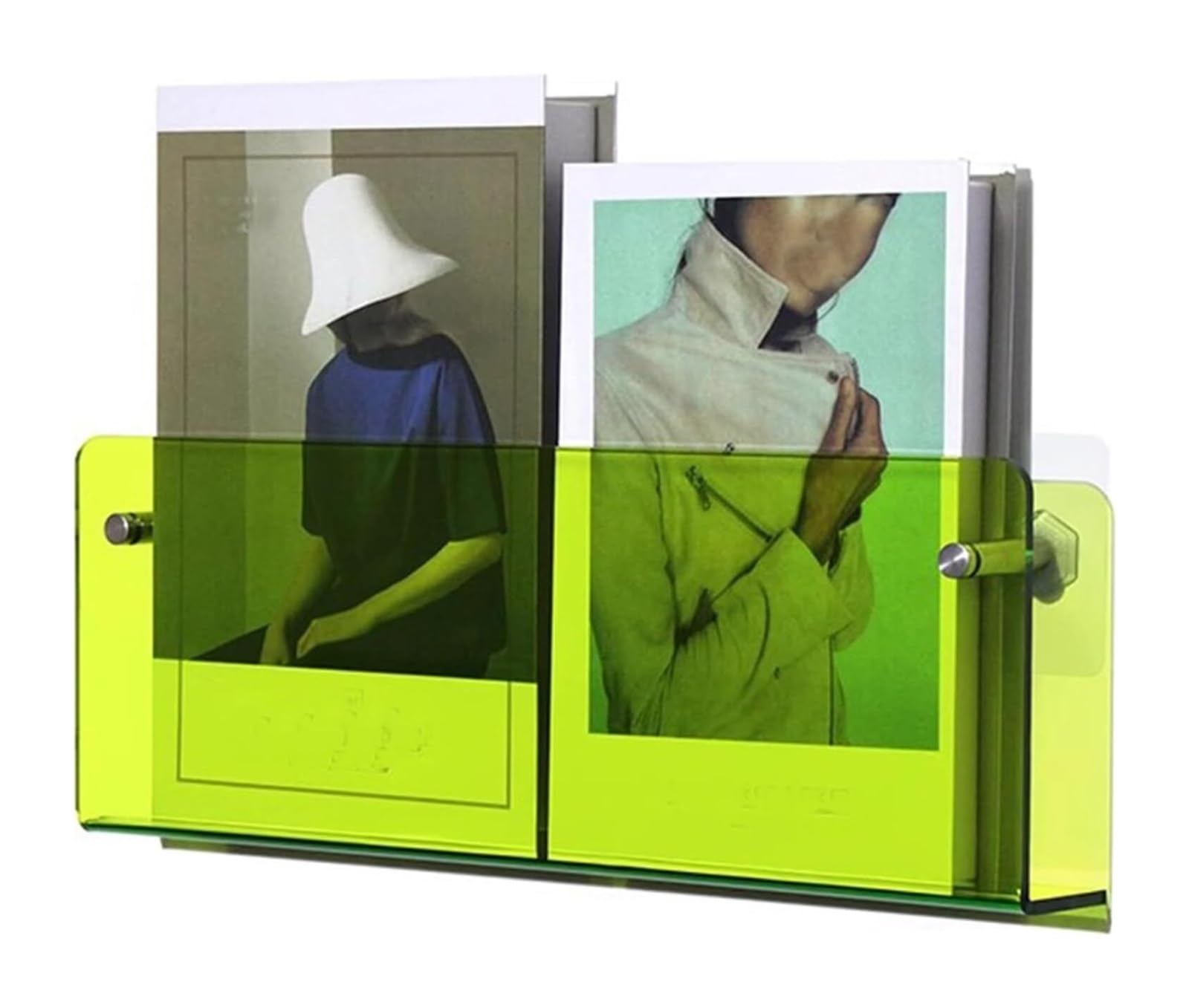 BTYQKZVPM Modern Acrylic Magazine Rack, Acrylic Wall Mounted Magazine Rack No Drill Brochure Holder