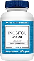 Vista 1 de The Vitamin Shoppe Inositol 650MG, apoya el hígado saludable celular (100 cápsulas)