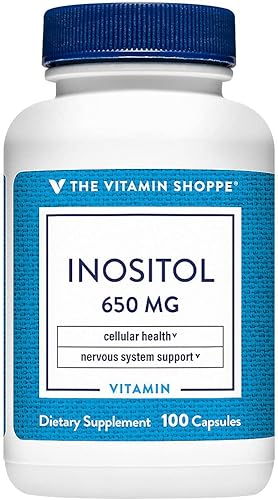 The Vitamin Shoppe Inositol 650MG, apoya el hígado saludable celular (100 cápsulas)