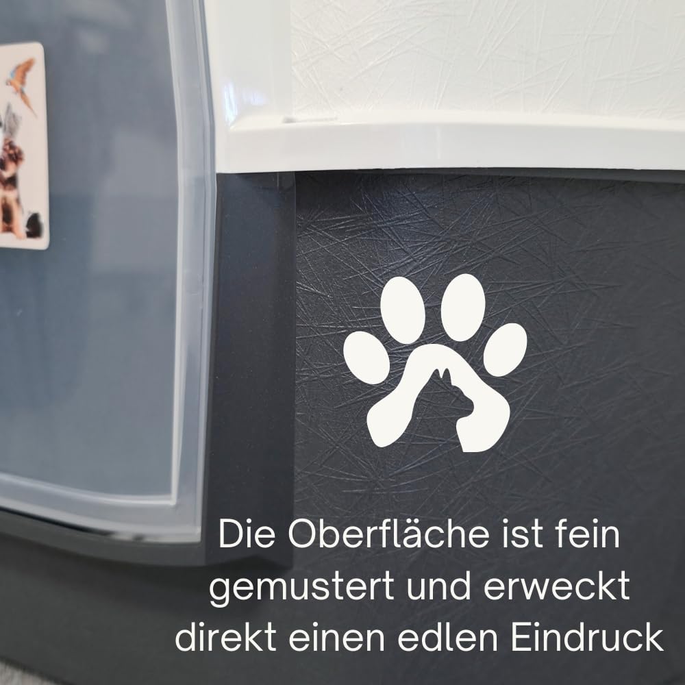 2er Set Große Eck Katzentoilette Katzenklo Ecke mit Deckel geschlossen XXL Ecktoilette Katzen Haubentoilette Filter Schaufel Doppelpack Katzentoiletten