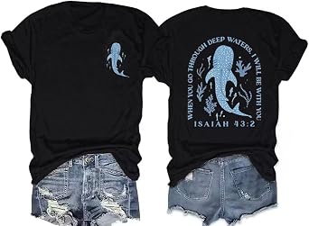 Christian T-Shirt Women Faith Inspirational Graphic Shirts Tee Short Sleeve Religious Bible T Shirt Tops