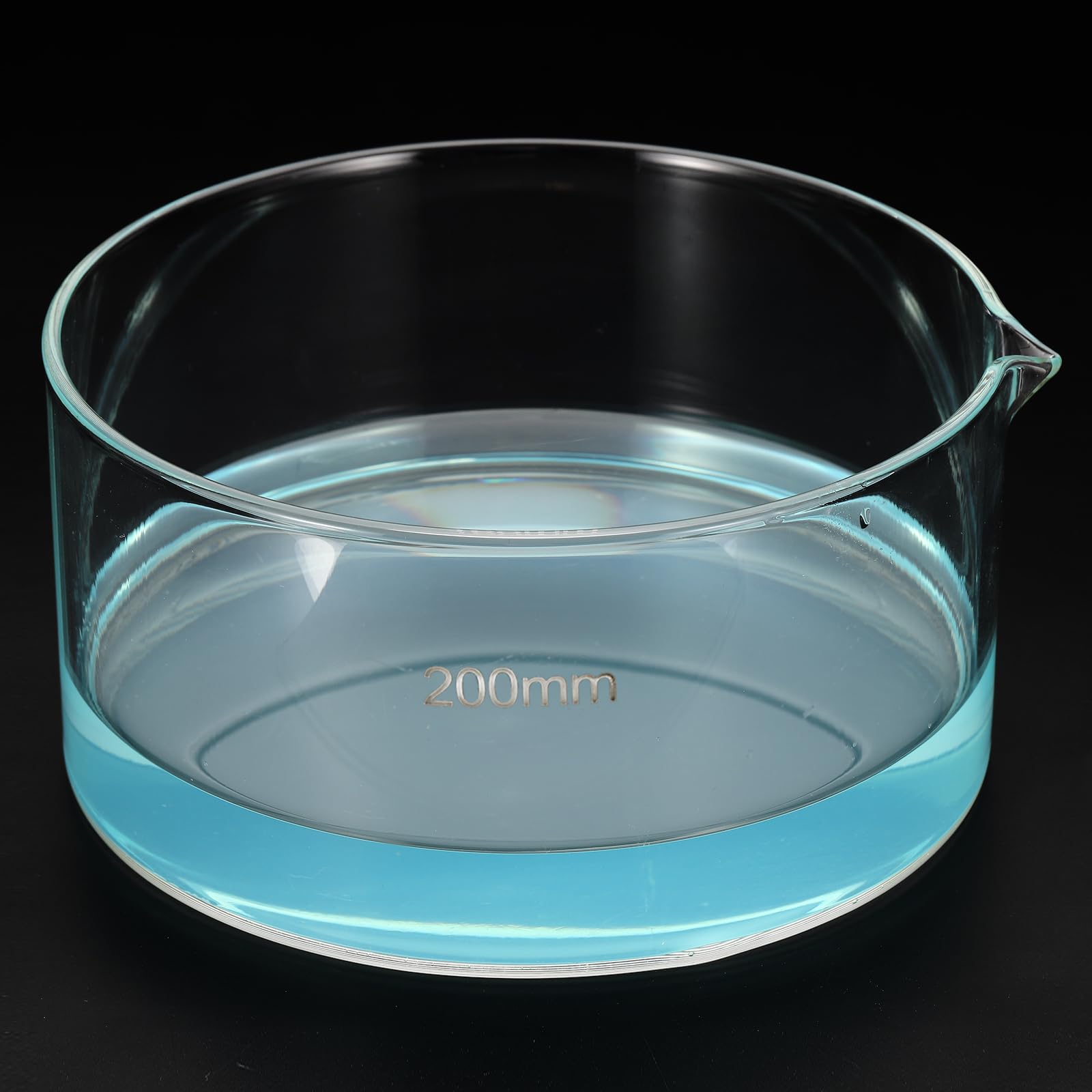 PATIKIL 2500ml Kristallisierschale Borosilikatglas Kristallisierschale Mit Ausguss Flacher Grund Laborschale Evaporationsschalen Transparent Für Labor Küche Wissenschaft Klassenzimmer