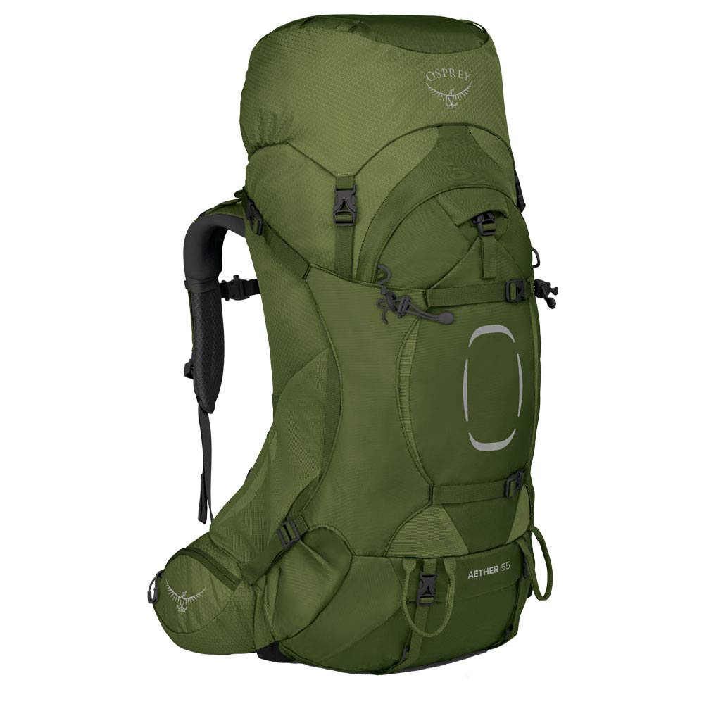 Osprey Aether Men's Backpack, 55L, Garlic Mustard Green, S/M