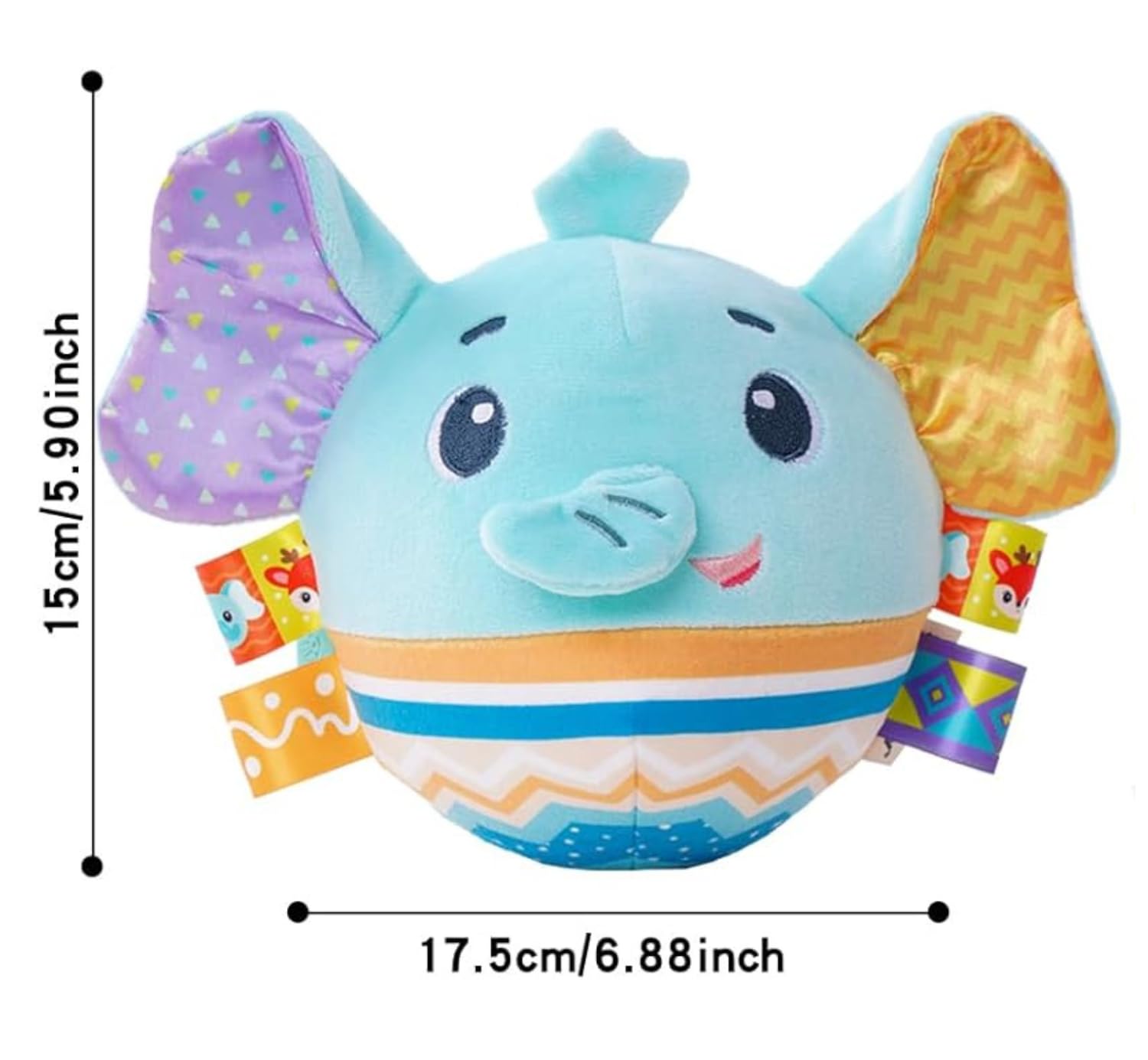 RETZLA Baby Music Shake Dancing Ball - Interactive Sensory Musical Toy for Toddlers Plush Stuffed Animal, for 1 Year Olds - Image 4
