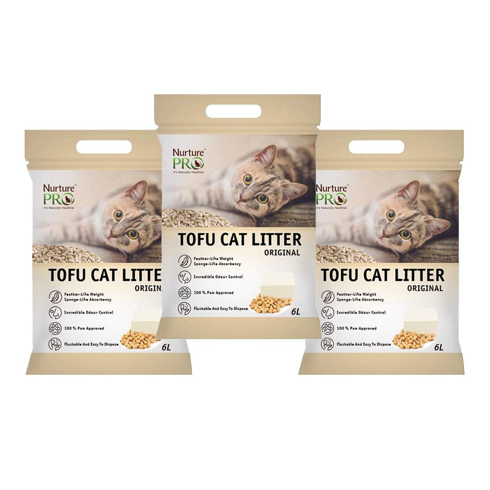 Nurture Pro Tofu Cat Litter 6L - (Pack of 3) (B0854D9XJM) Amazon Price History, Amazon Price Tracker