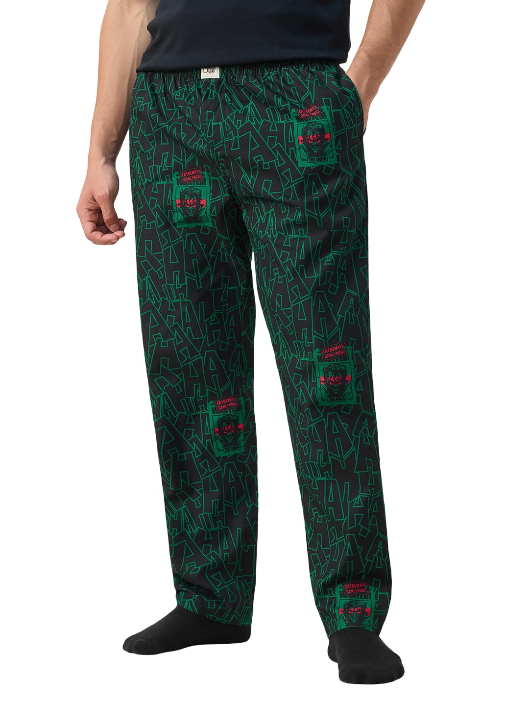 the souled store DC Comics: The Joke Men and Boys Elastic Waistband All Over Printed Cotton Relaxed Fit Lightweight All-Season Lounge Pyjamas-picture-53