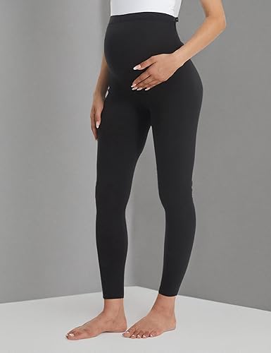 Miniatura 6 de Buttergene - Leggings de maternidad para mujer, sobre el vientre, pantalones ajustados de yoga y entrenamiento para el embarazo