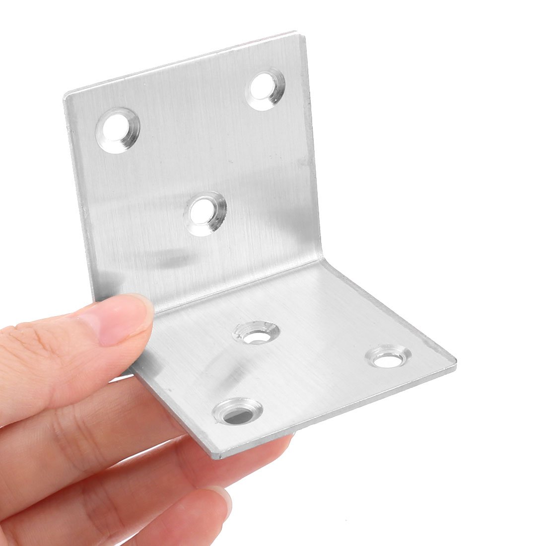Ruilogod Metalli Casa L a forma di 6 Governo del cassetto angolo bordo Brace Angle Bracket 20pcs
