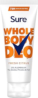 Sure Women Fresh Citrus Whole Body All Over Body Deodorant Cream with a fresh & airy fragrance and 72 hour odour control 75ml