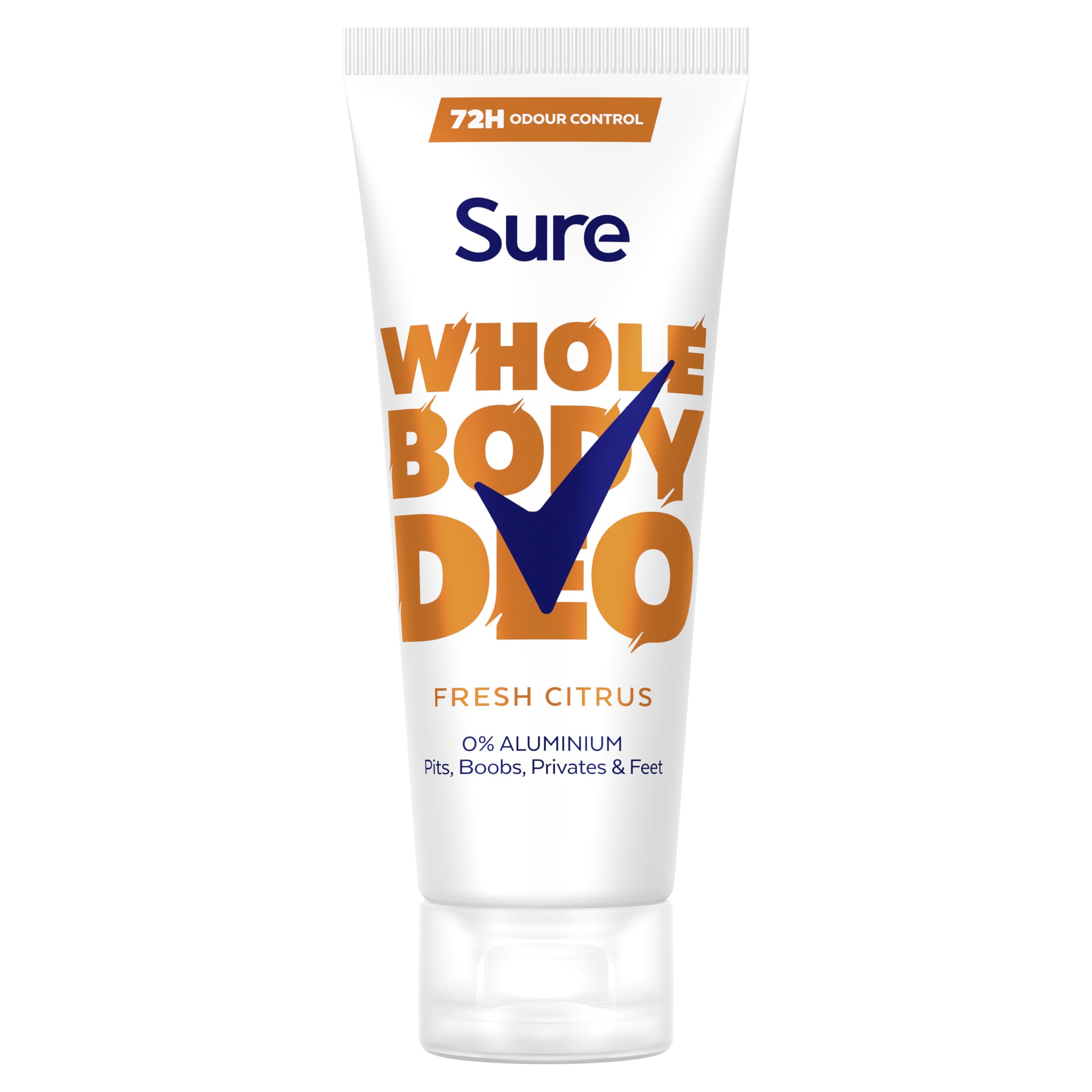 Sure Women Fresh Citrus Whole Body All Over Body Deodorant Cream with a fresh & airy fragrance and 72 hour odour control 75ml