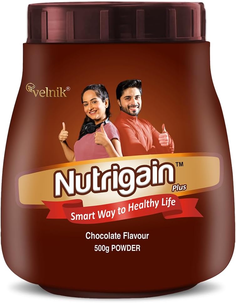 Ayurvedic Weight Gainer Supplement Powder for Women and Men Chocolate Flavour 500 gm (pack of 2)