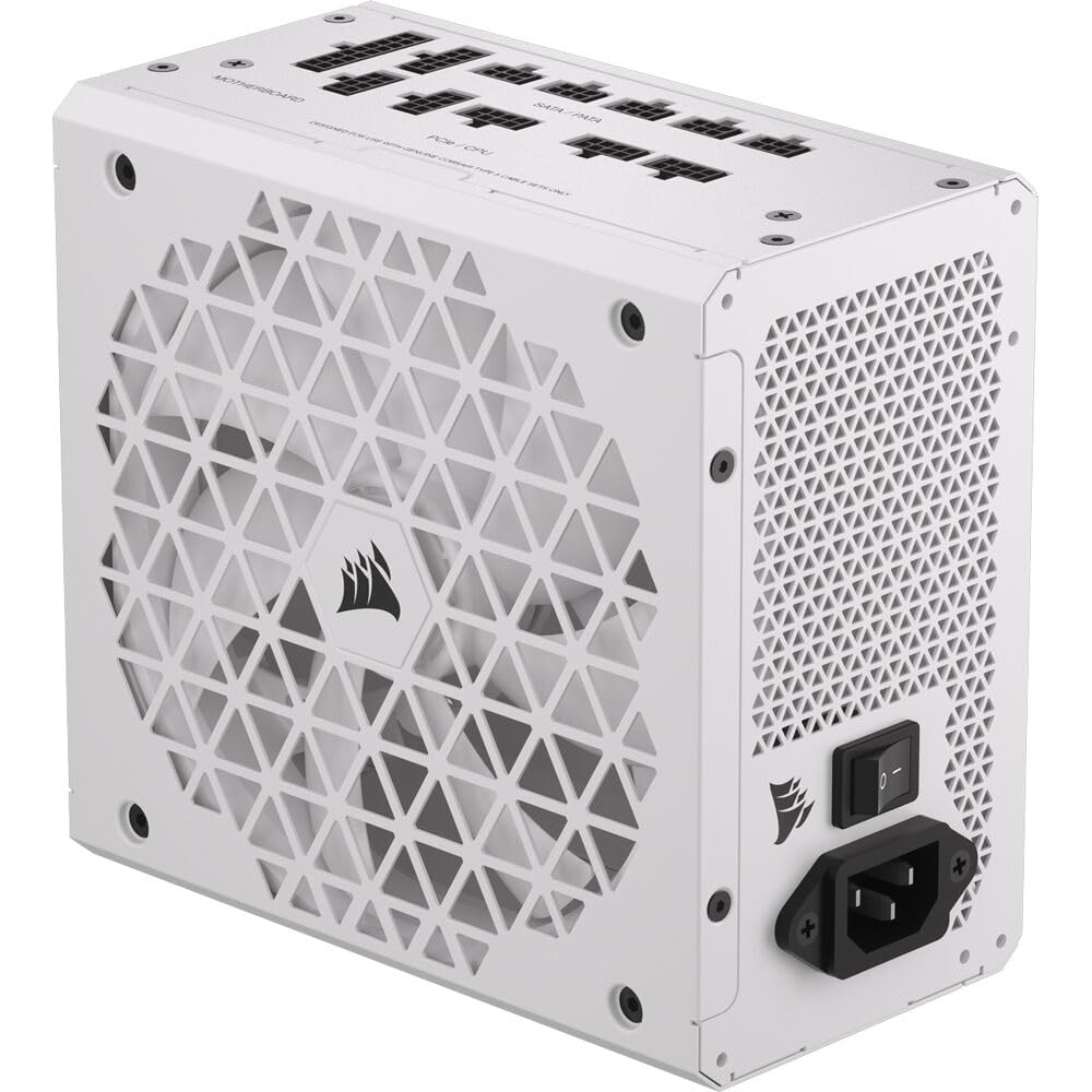 Fonte de alimentação totalmente modular CORSAIR RMx Shift White