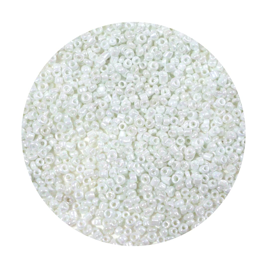 Store_of_arts (pp creations)Small White Glass Beads of 2mm (11/0) for Jewellery Making/for DIY Craft, Pack of 100gm