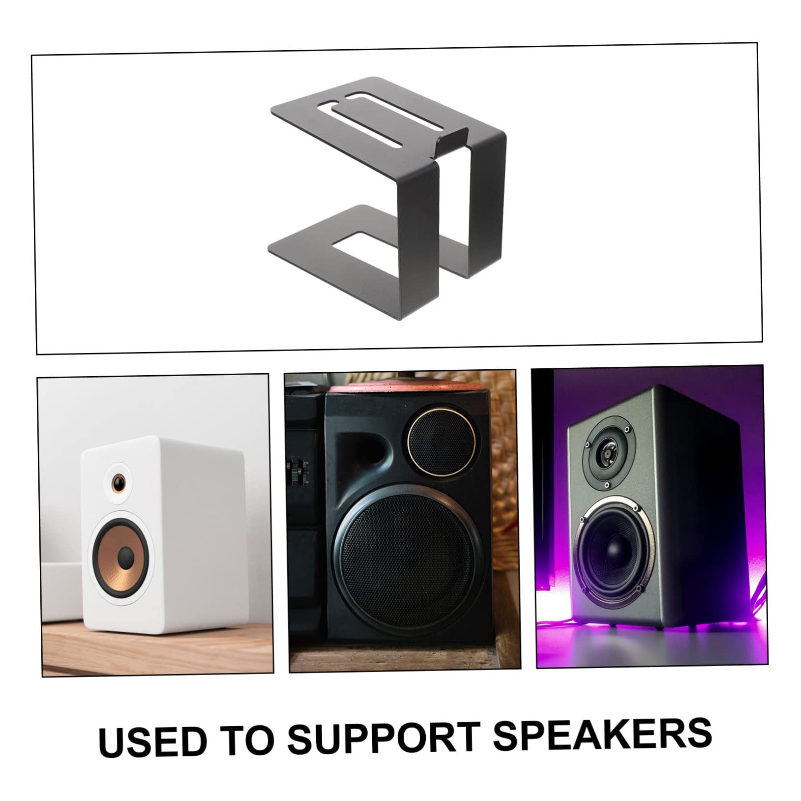 TOPPERFUN Computer Speaker Holder for Desk Stand Monitor Mount Universal Desktop Speaker Stand for