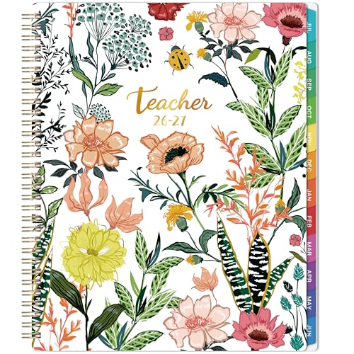 Teacher Planner 2026-2027 - Lesson Planner from Jul. 2026 - Jun. 2027, 8.5'' x 11'', Lesson Plan Book, Weekly and Monthly Homeschool Planner, Academic Planner 2026-2027 with Inspirational Quotes