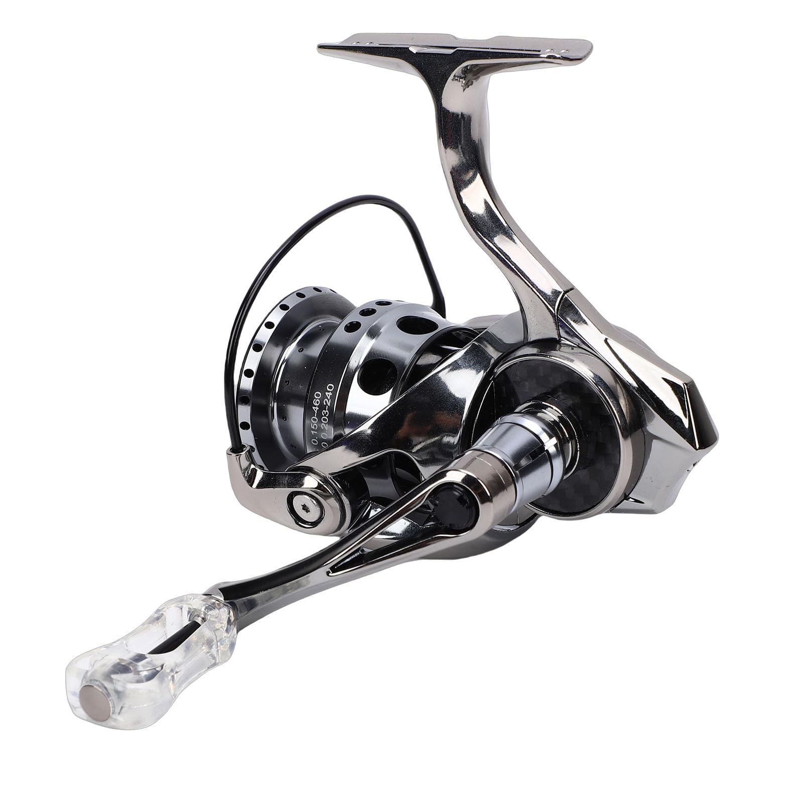 Yosoo Health Gear Kołowrotek Lekki Kołowrotek Spinningowy z Włókna Węglowego 4KG Hamulec 5.2 1 Przełożenie Szpula ze Stopu Aluminium dla Wędkarzy Słodkowodnych Słodkowodnych