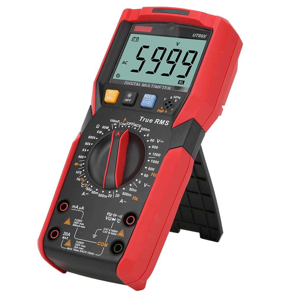 Multimetro Digitale UT89X, Tester di Tensione CA/CC Ad Alta Precisione per Ingegneri Elettrici e Manutenzione 190x89x55mm