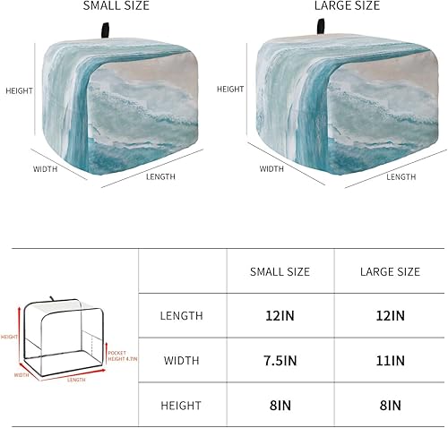 Miniatura 3 de Summer Beach - Cubierta para tostadora de 2 rebanadas, cubiertas pequeñas para electrodomésticos de cocina, cubierta de horno tostadora náutica
