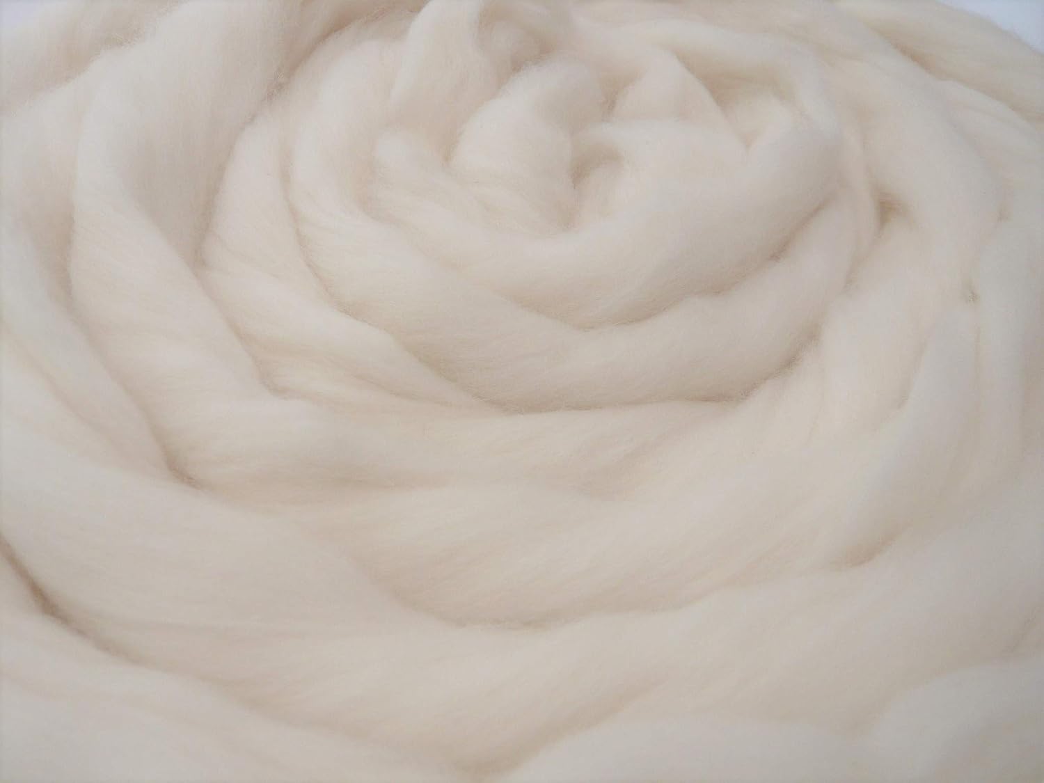 heidifeathers Organic Natural White Merino Wool Roving/Tops 500g