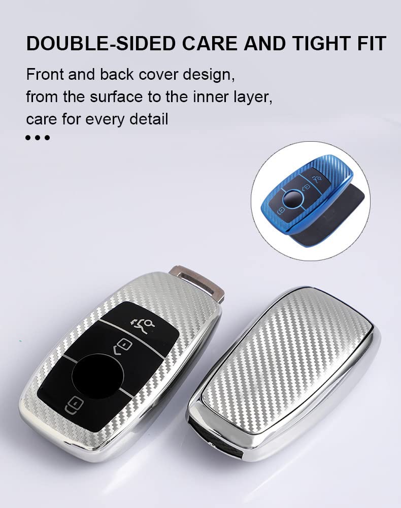For Mercedes Benz C E S G Class GLC CLE CLA Smart Car Key Case Cover