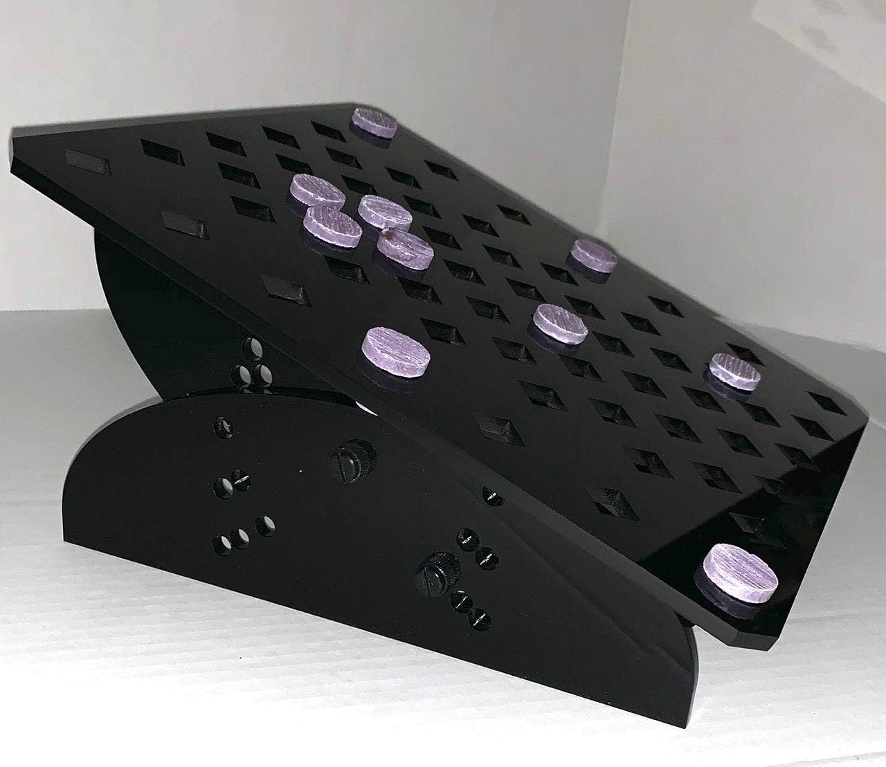 Black Acrylic Adjustable Frag Rack and Skimmer Stand