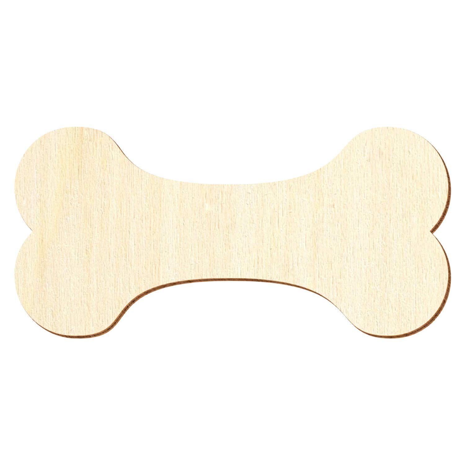 Huesos de madera – Decoración para manualidades 3 – 50 cm, tamaño: 15 cm, paquete con 25 unidades