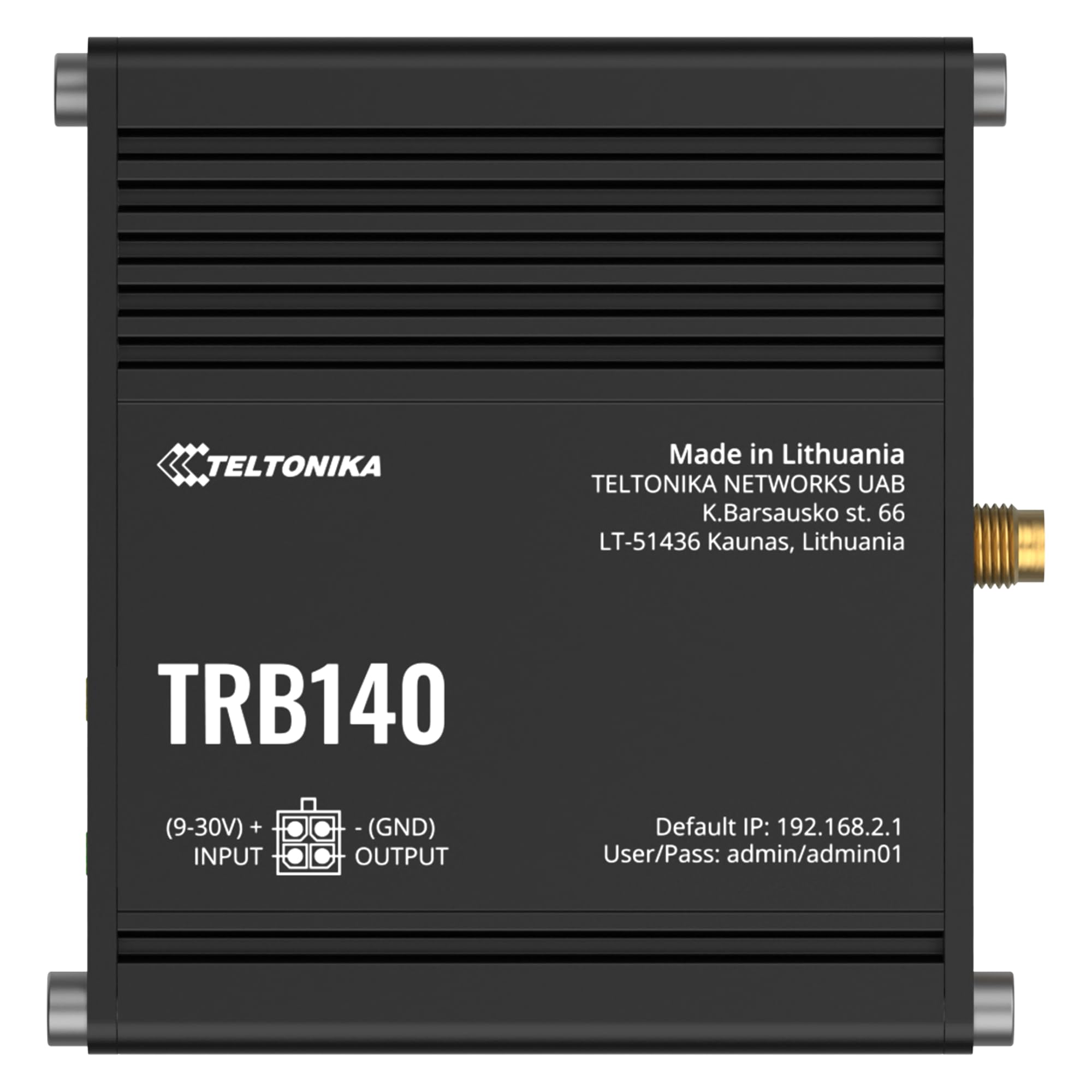 Teltonika TRB140 Industrial IoT Gateway, 4G LTE Cat 4, 3G, 2G, Gigabit Ethernet, Compact Design, Remote Management