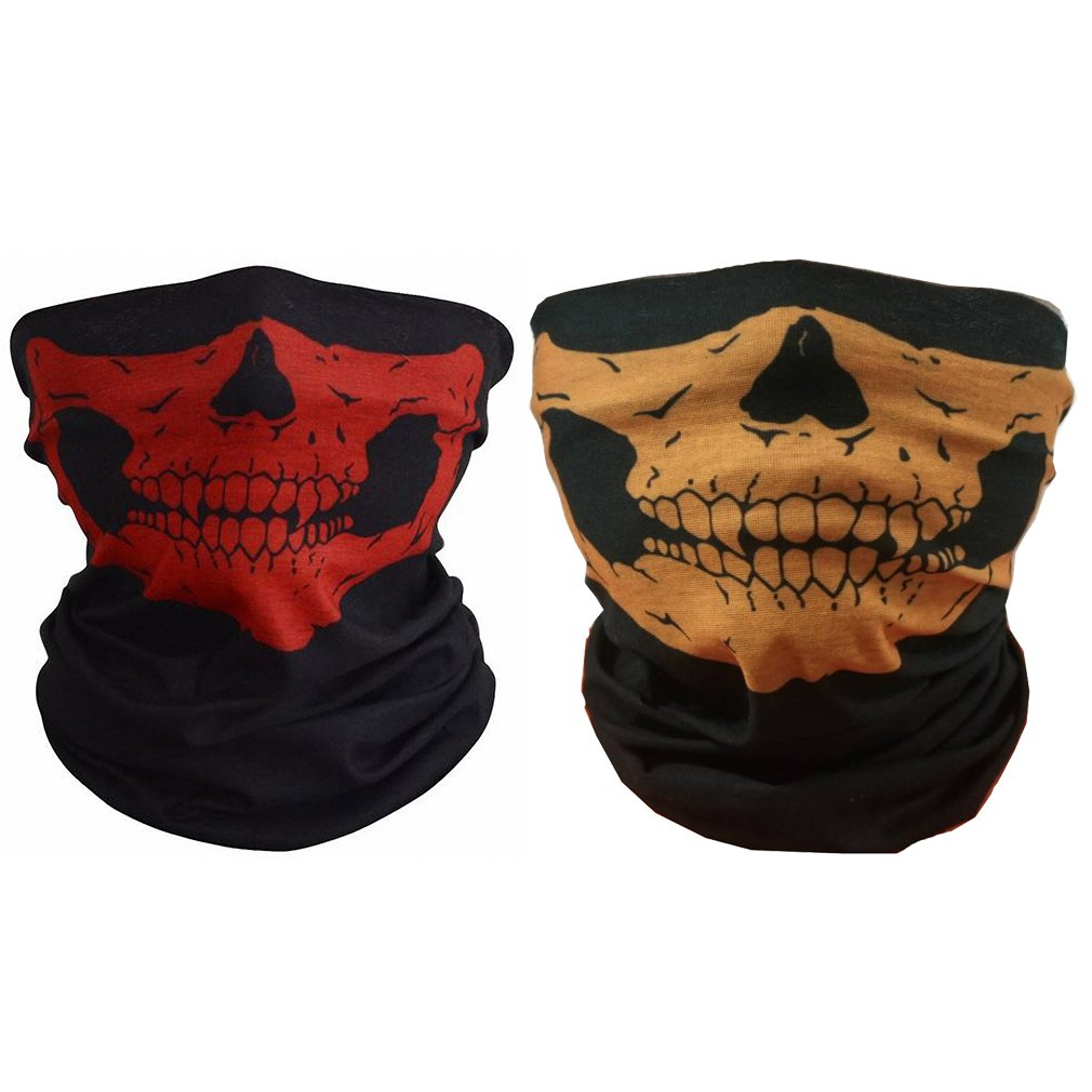 Ulalaza ToBe-U Seamless Multi Function Half Face Skull Tube Mask for Halloween — image 1