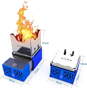 Amazon | フレームキューブ 火力ストーブ 薪ストーブ 薪を燃やす発電