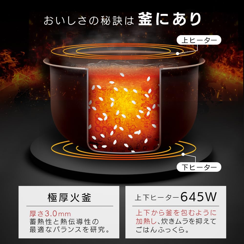 Amazon.co.jp: アイリスオーヤマ マイコン炊飯器 5.5合 一人暮らし 9種