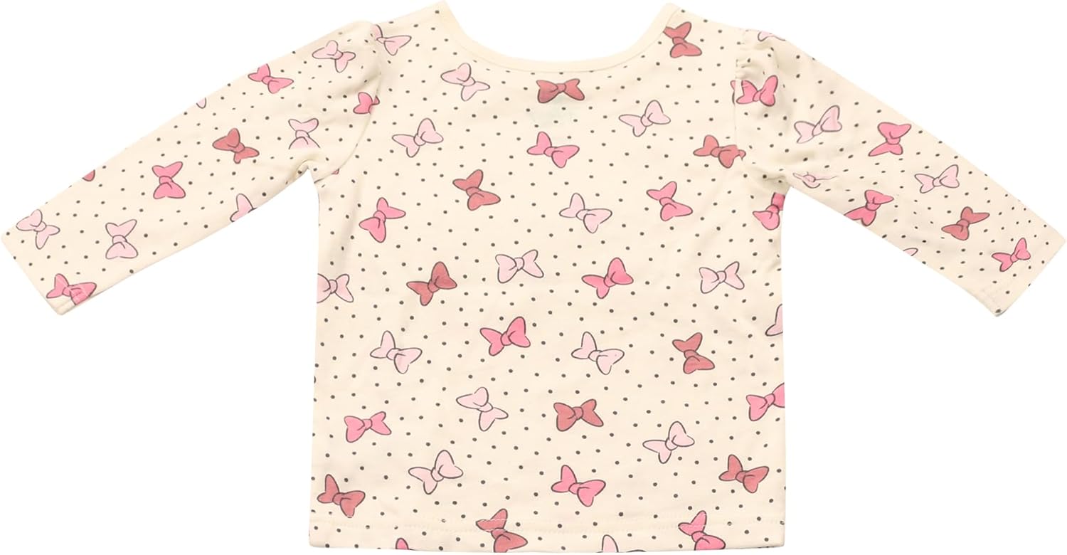 Magic Threadz Disney Clothes Baby Girls Overall Set – Long Sleeve Top & Romper with Minnie and Winnie the Pooh (0–24M) - Image 3