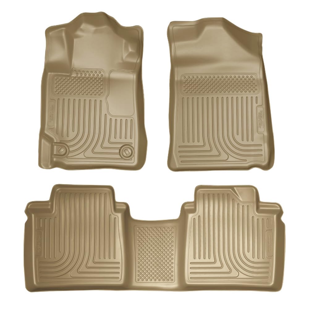 Husky Liners Weatherbeater Floor Mats Fits 2007-2011 Toyota Camry Front 2nd Row 3-pc Tan - 98513