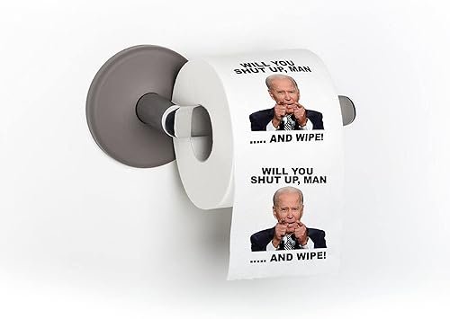 Papel higiénico divertido Biden de LEMONSODA (calma, hombre, 2 unidades)