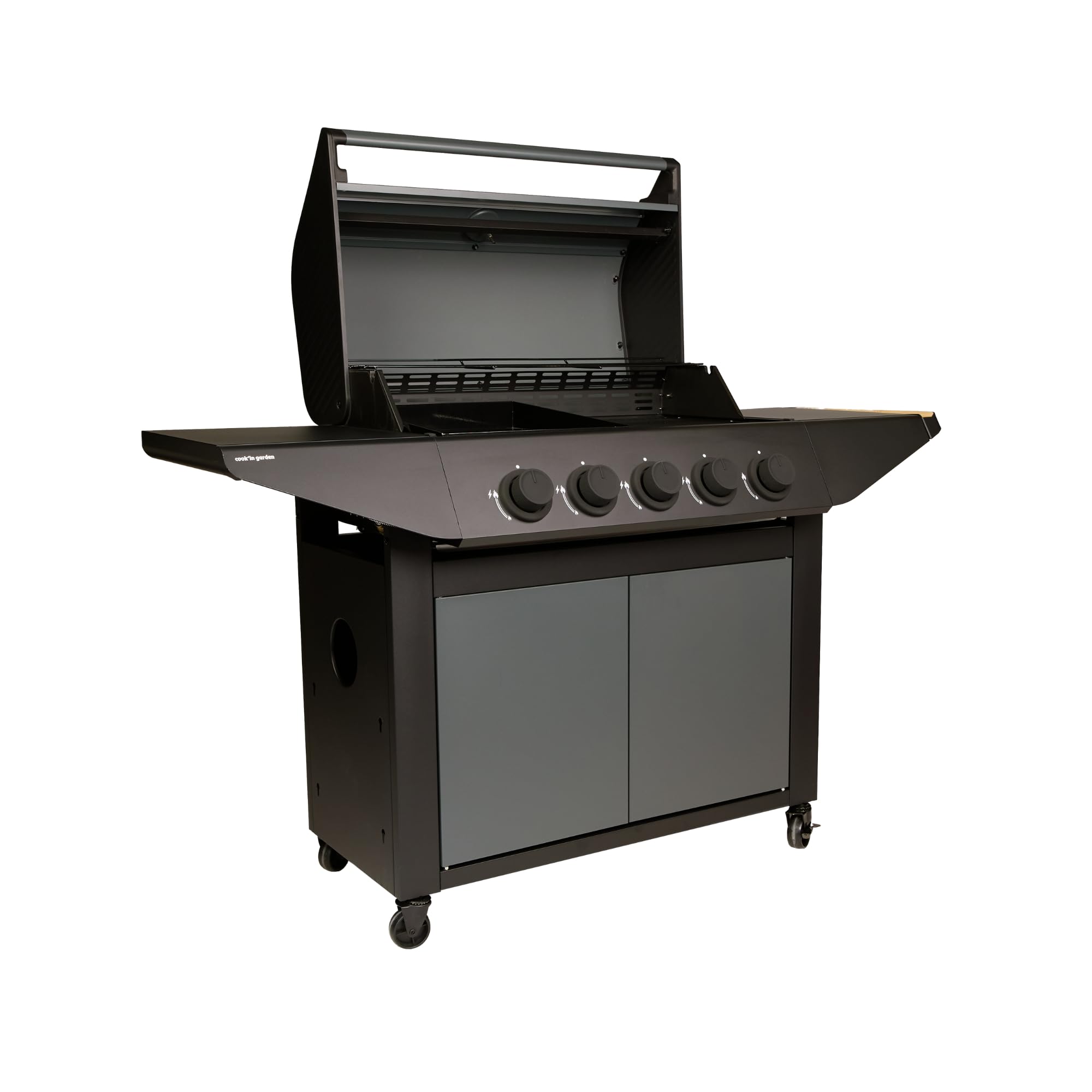Cook'in Garden - Barbecue à gaz BURN 80 PREMIUM 5 brûleurs - Amovible