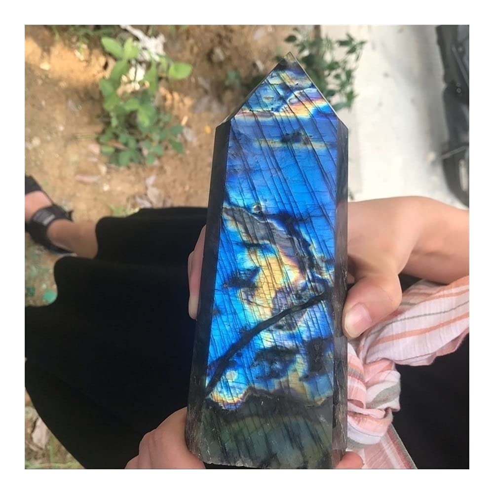 Sostegno Spirituale Guarigione della Bacchetta Magica della Bacchetta Magica del Labradorite di Cristallo Naturale