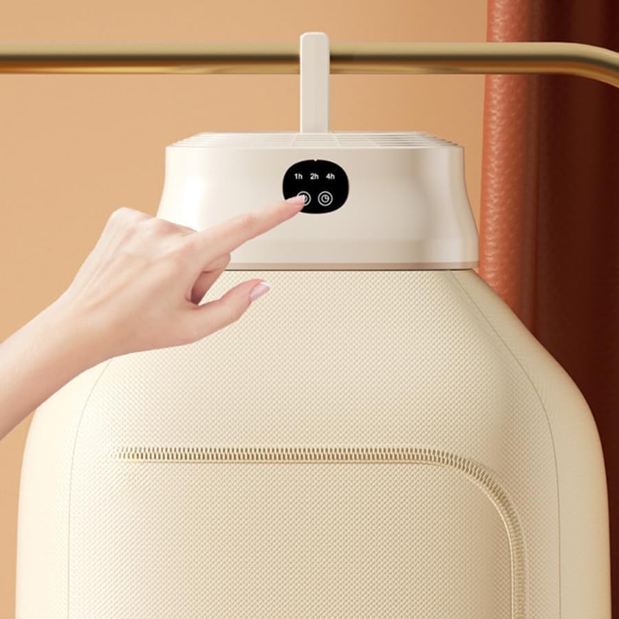 Electric Clothes Dryer Machine with Adjustable Timer, Low Noise, Energy Saving, Portable Heat Warmer for Baby & Light Clothes, Easy Setup for Apartment, RV, Travel & Small Spaces (Big)-image-40