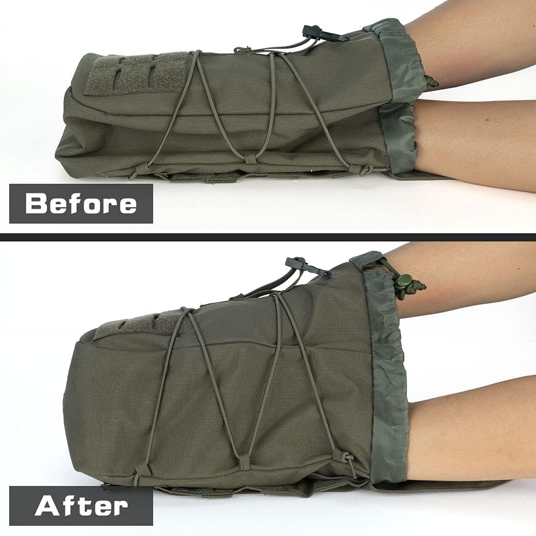 IDOGEAR Tactical Pouch Molle Drawstring Magazine Dump Pouch Mag Recycling Pouch Universal Bag