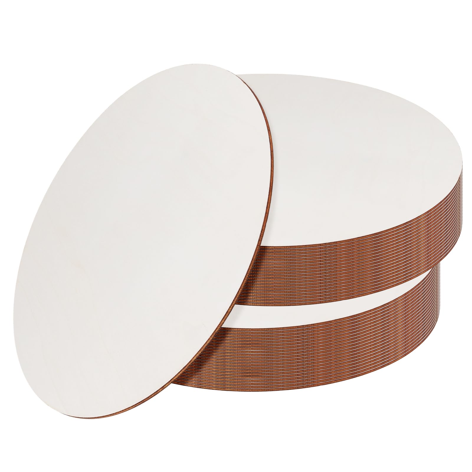 Disque rond en bois de 30 cm LEXININ pour loisirs créatifs et peinture lot de 40