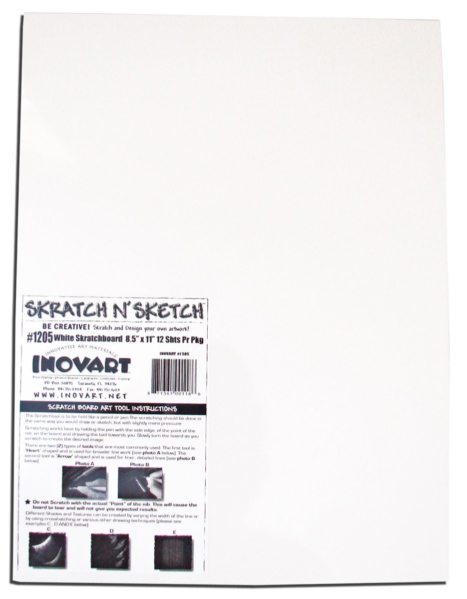 INOVART White Scratchboard