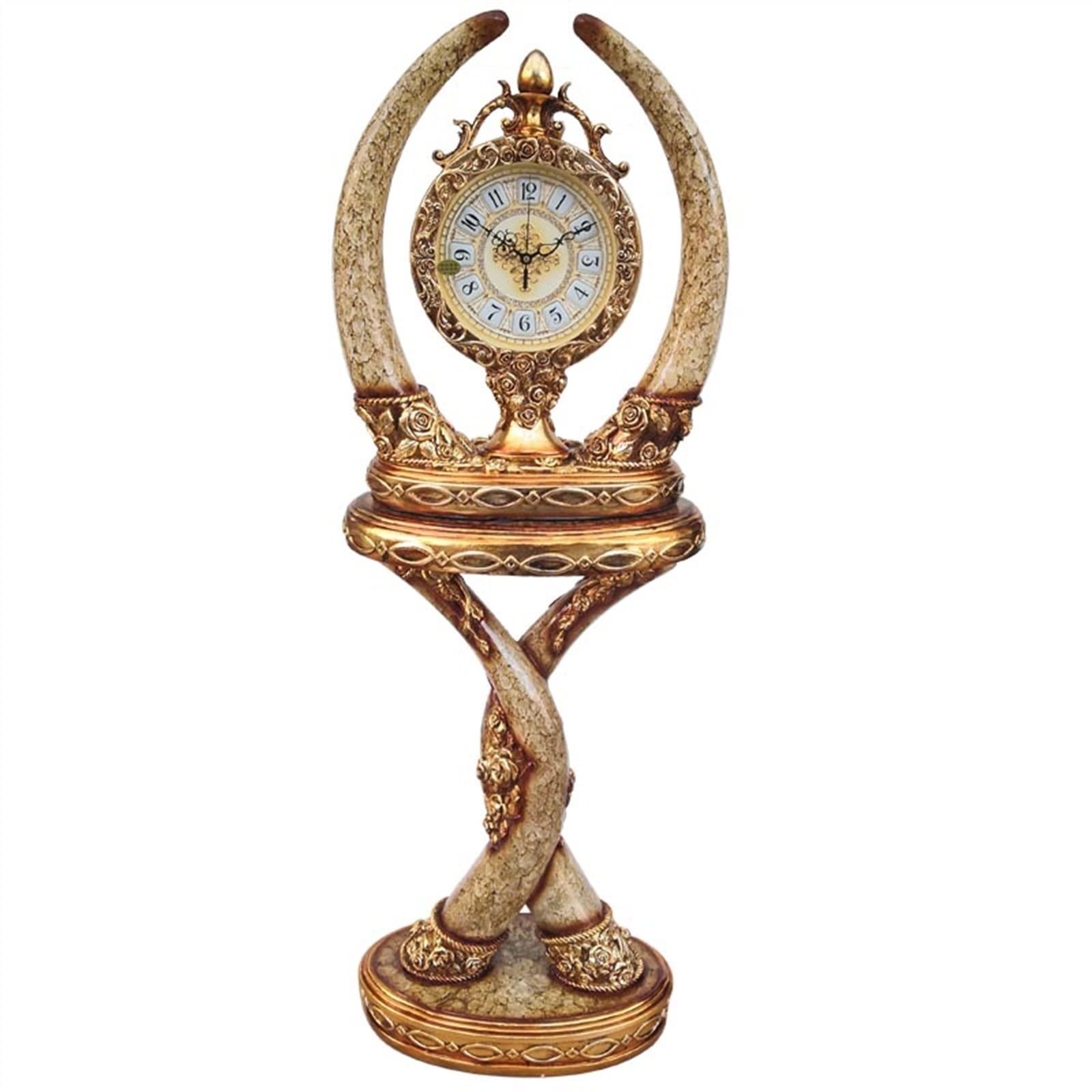XYJIAOU2026 Grandfather Clock European-Style Floor Clock Living Room Retro