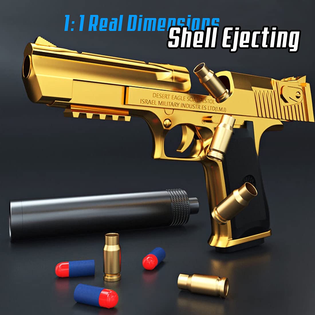 Toy Gun with Soft Bullets,Toy Guns That Look Real,1 1 Real Dimensions