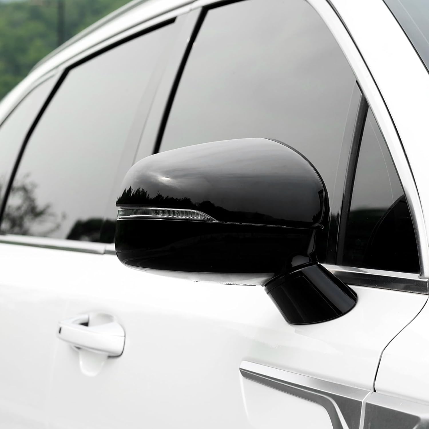 YOUTOOCAR 2PCS Exterior Mirror Covers Side Rear view Mirror Covers Trim Compatible with Kia Sorento 2021-2026 Accessories (Glossy Black)