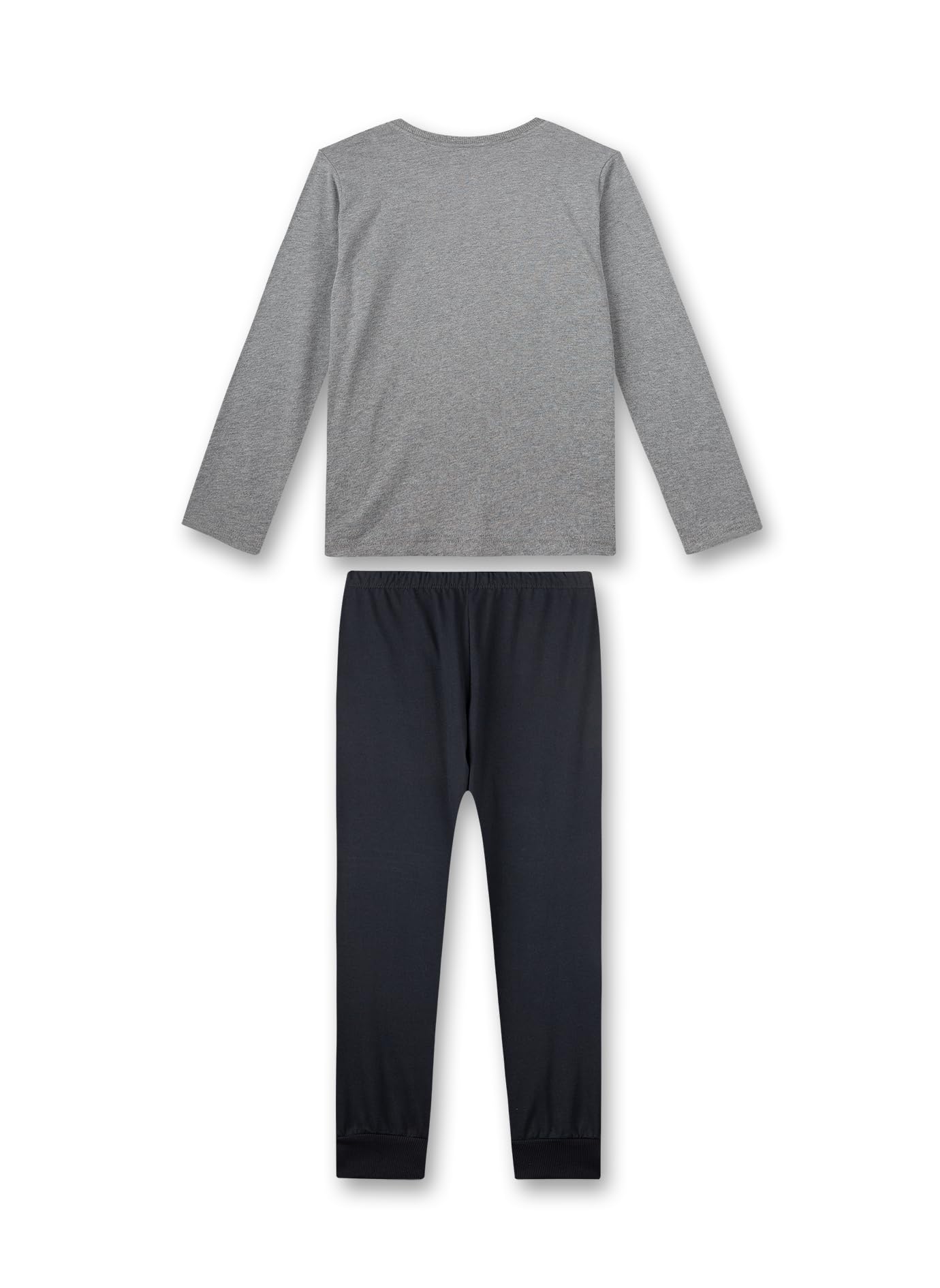 Sanetta Jungen-Schlafanzug lang Grau | Bequemer Schlafanzug für Jungen lang. | Pyjamaset Größe