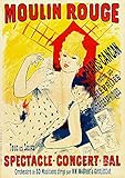 SANS CADRE PostersAndCo ™ Moulin Rouge Cabaret Ryyj-Poster/Reproduction HQ 65x90cm d\'une Affiche Vintage/Ancienne