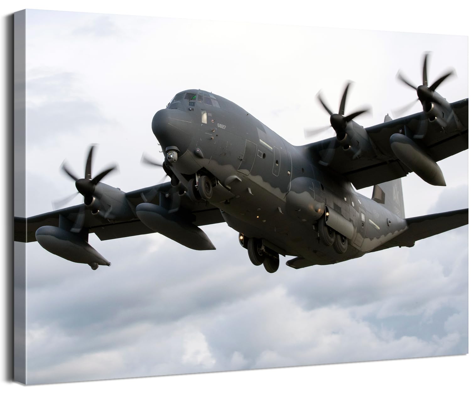 Aviation Wall Art Airplane Wall Decor HC-130J Combat King II Decor Fighter Jet Poster Military Wall Art Air Force Poster Airplane Art Wall Decor Jets Decor Plane Poster for Home Decor (16''Hx24''W)
