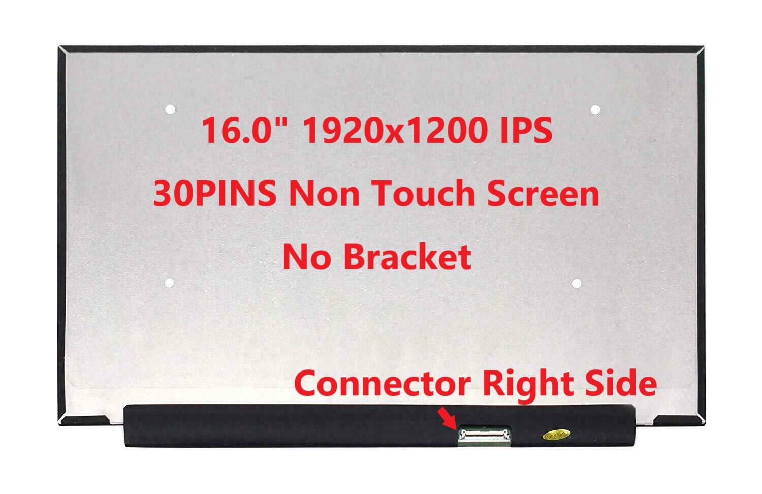 WUXGA IPS 1920 x 1200 (16:10), tappetino a 30 pin, compatibile con N160JCE-ELL per ASUS Vivobook 16X M1603Q 16