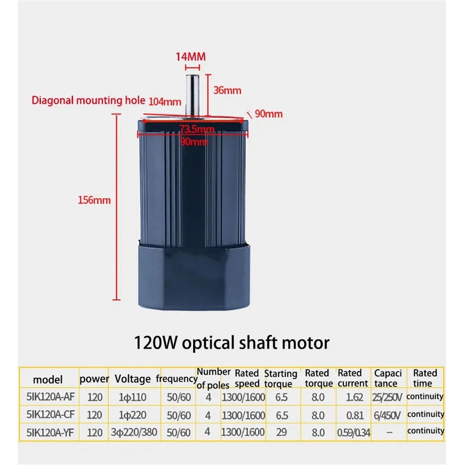 Motorreductor helicoidal de 120 W, velocidad fija, RV40, control variable reversible, múltiples velocidades y voltajes | 33Rpm 380V