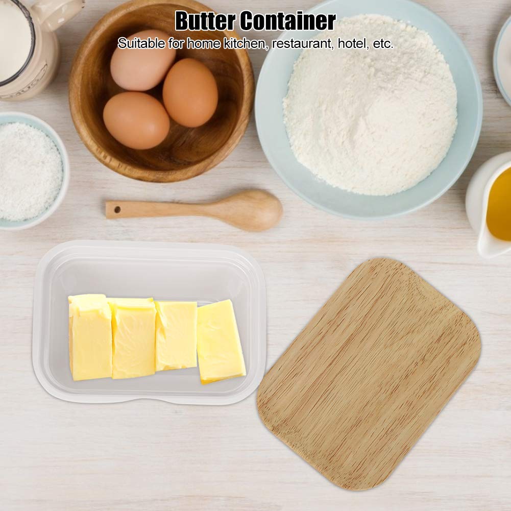 Ceramic Butter Dish with Lid Butter Keeper Container (8Oz)